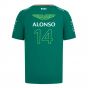 2024 Aston Martin Fernando Alonso Team Tee (Green) - Kids 2024 Aston Martin Fernando Alonso Team Tee (Green) - Kids