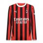 2024-2025 AC Milan Home Long Sleeve Shirt (Your Name) 2024-2025 AC Milan Home Long Sleeve Shirt (Your Name)