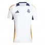 2024-2025 Real Madrid Training Tee (White) (Your Name) 2024-2025 Real Madrid Training Tee (White) (Your Name)
