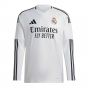 2024-2025 Real Madrid Long Sleeve Home Shirt (Your Name) 2024-2025 Real Madrid Long Sleeve Home Shirt (Your Name)