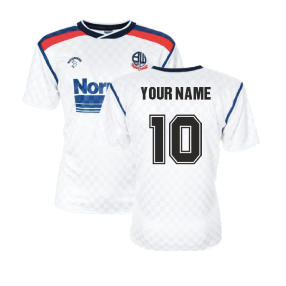 1988-1990 Bolton Home Retro Shirt (Your Name) 1988-1990 Bolton Home Retro Shirt (Your Name)