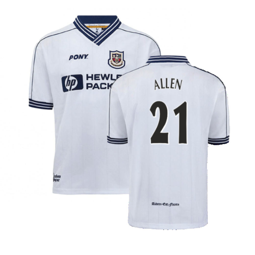 1997-1999 Tottenham Home Pony Retro Shirt (Allen 21) 1997-1999 Tottenham Home Pony Retro Shirt (Allen 21)