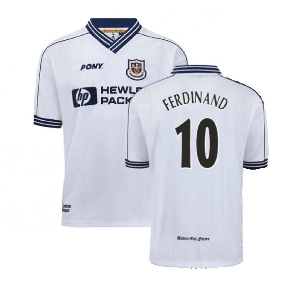 1997-1999 Tottenham Home Pony Retro Shirt (Ferdinand 10) 1997-1999 Tottenham Home Pony Retro Shirt (Ferdinand 10)