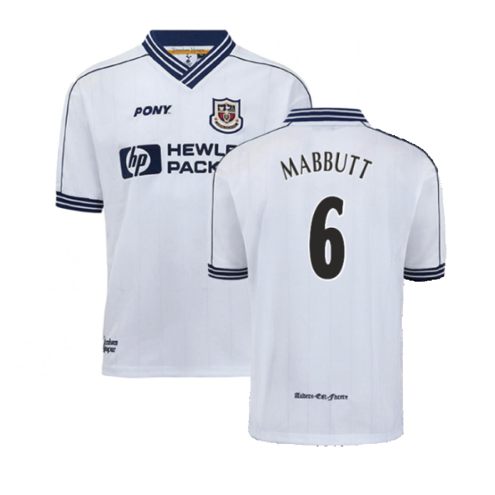 1997-1999 Tottenham Home Pony Retro Shirt (Mabbutt 6) 1997-1999 Tottenham Home Pony Retro Shirt (Mabbutt 6)