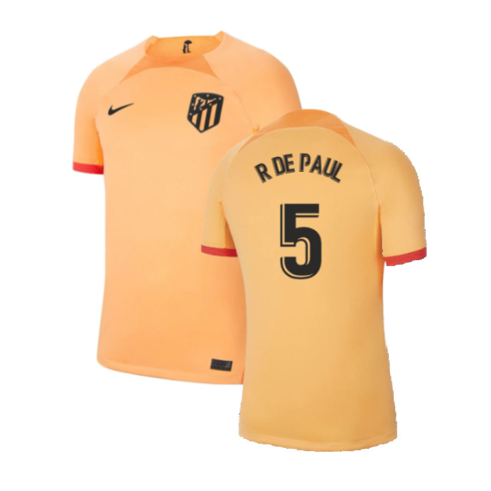 2022-2023 Atletico Madrid Third Shirt (R DE PAUL 5) 2022-2023 Atletico Madrid Third Shirt (R DE PAUL 5)