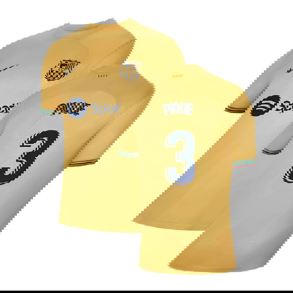 2022-2023 Barcelona Away Shirt (Sponsored) (PIQUE 3) 2022-2023 Barcelona Away Shirt (Sponsored) (PIQUE 3)