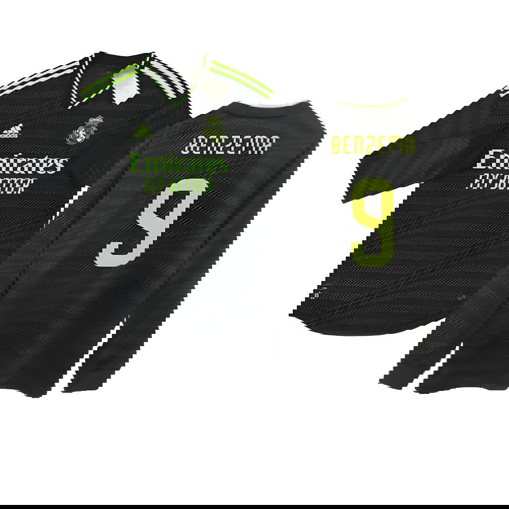 2022-2023 Real Madrid Authentic Long Sleeve Third Shirt (BENZEMA 9) 2022-2023 Real Madrid Authentic Long Sleeve Third Shirt (BENZEMA 9)