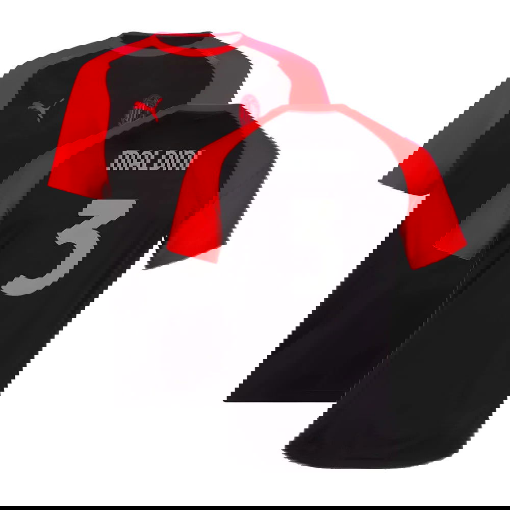 2023-2024 AC Milan Casuals Tee (Black) (Maldini 3) 2023-2024 AC Milan Casuals Tee (Black) (Maldini 3)