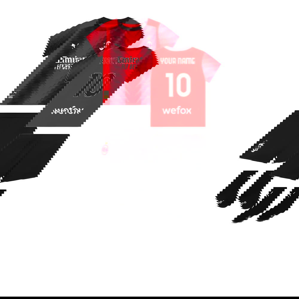 2023-2024 AC Milan Home Baby Kit (Your Name) 2023-2024 AC Milan Home Baby Kit (Your Name)