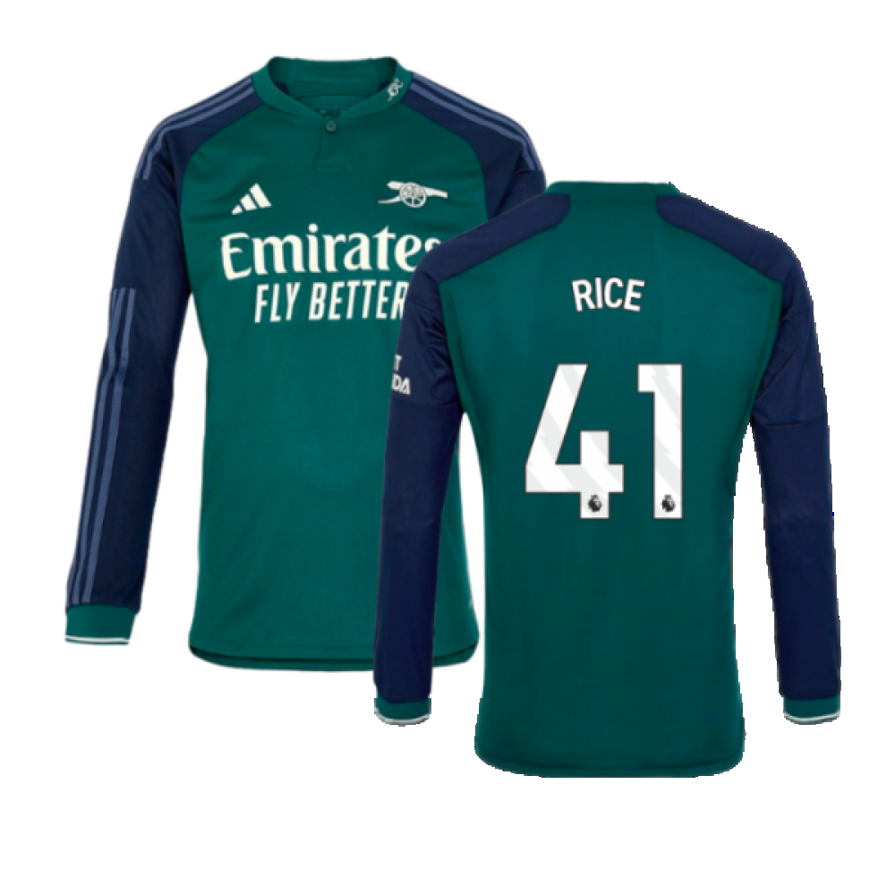 2023-2024 Arsenal Long Sleeve Third Shirt (Rice 41) 2023-2024 Arsenal Long Sleeve Third Shirt (Rice 41)