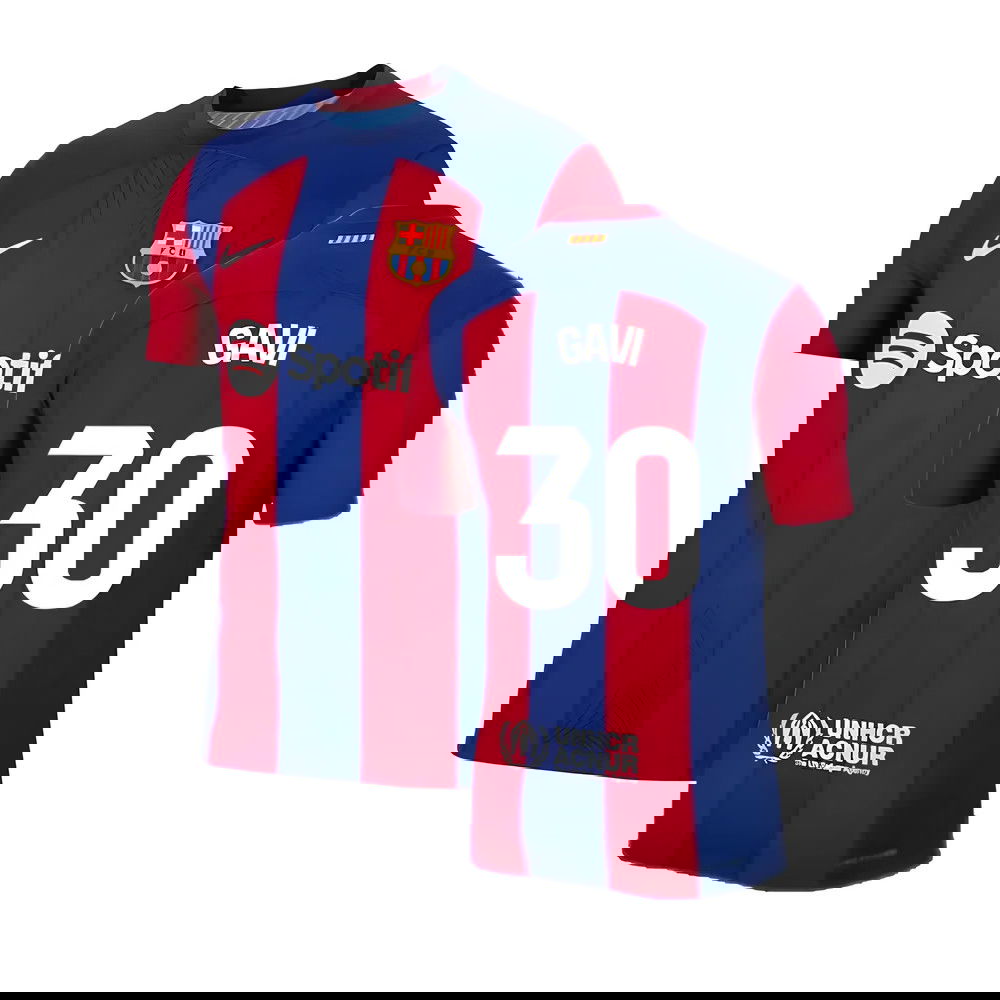 2023-2024 Barcelona Authentic Home Shirt (Gavi 30) 2023-2024 Barcelona Authentic Home Shirt (Gavi 30)