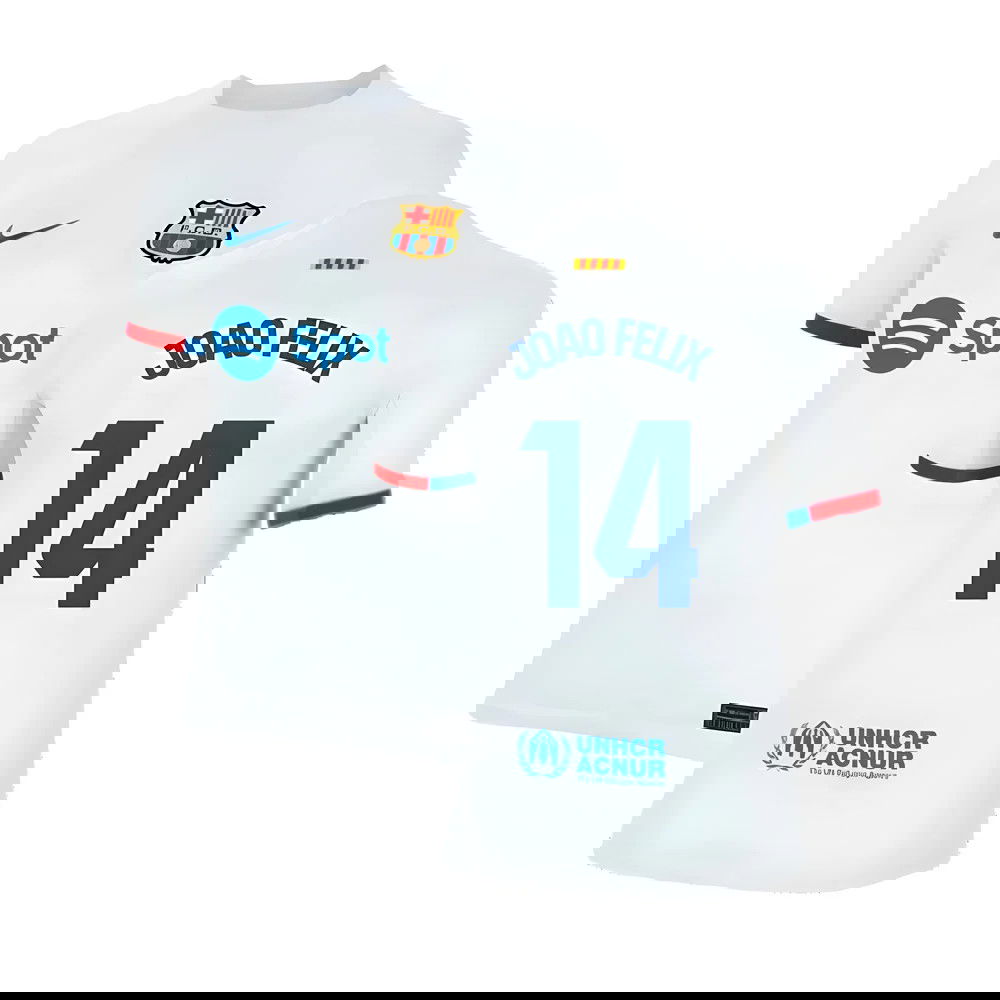 2023-2024 Barcelona Away Shirt (Kids) (Joao Felix 14) 2023-2024 Barcelona Away Shirt (Kids) (Joao Felix 14)