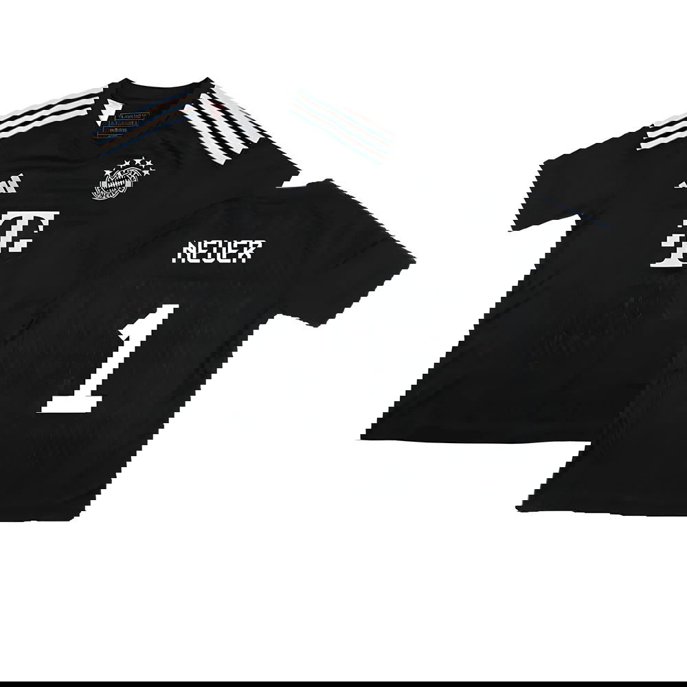 2023-2024 Bayern Munich Goalkeeper Shirt (Black) - Kids (NEUER 1) 2023-2024 Bayern Munich Goalkeeper Shirt (Black) - Kids (NEUER 1)