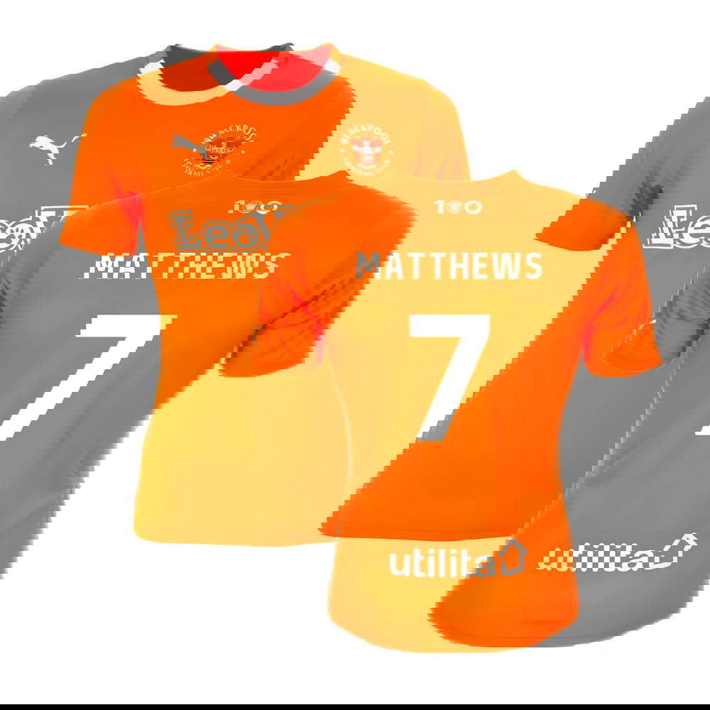 2023-2024 Blackpool Home Shirt (Matthews 7) 2023-2024 Blackpool Home Shirt (Matthews 7)
