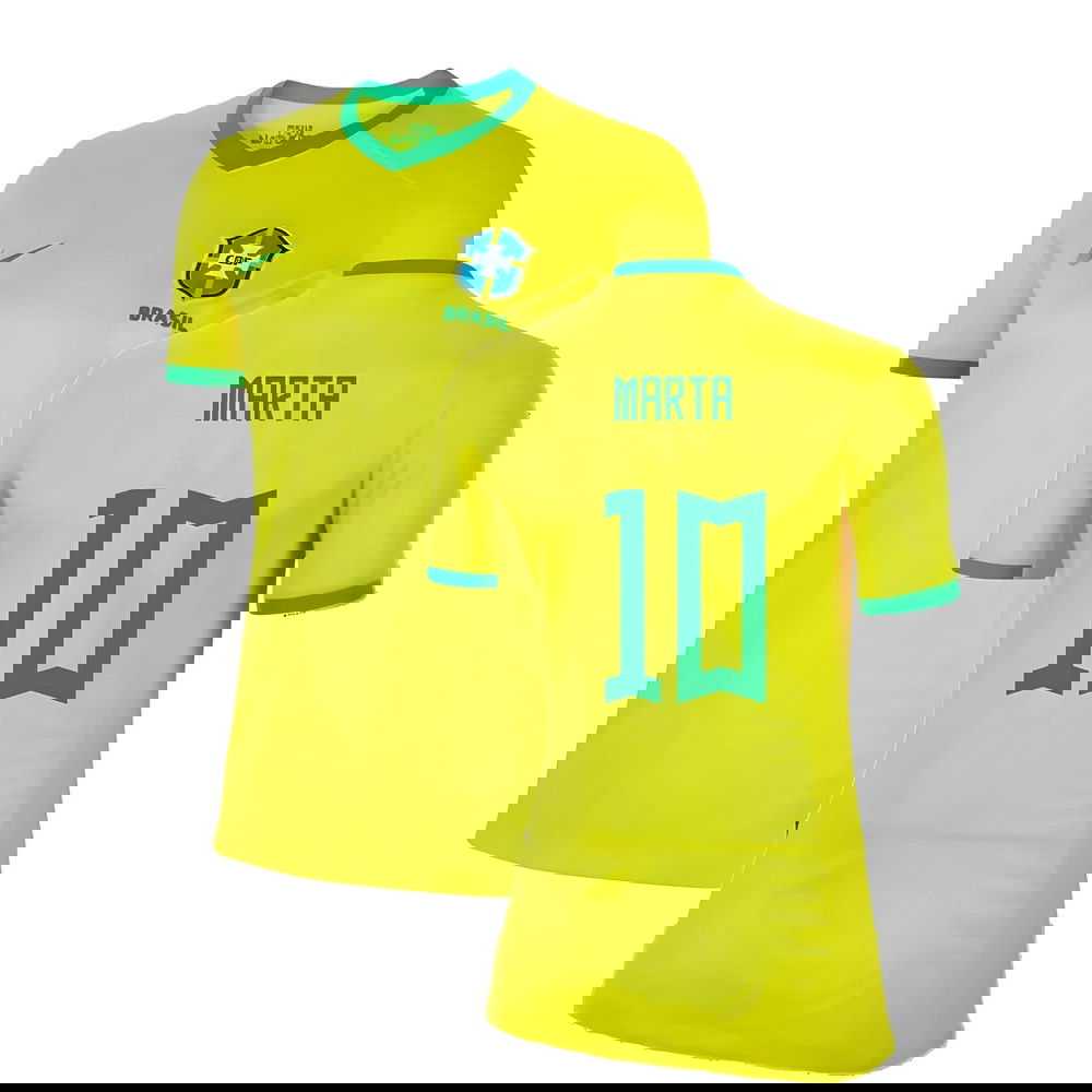 2023-2024 Brazil WWC Home Shirt (Ladies) (Marta 10) 2023-2024 Brazil WWC Home Shirt (Ladies) (Marta 10)