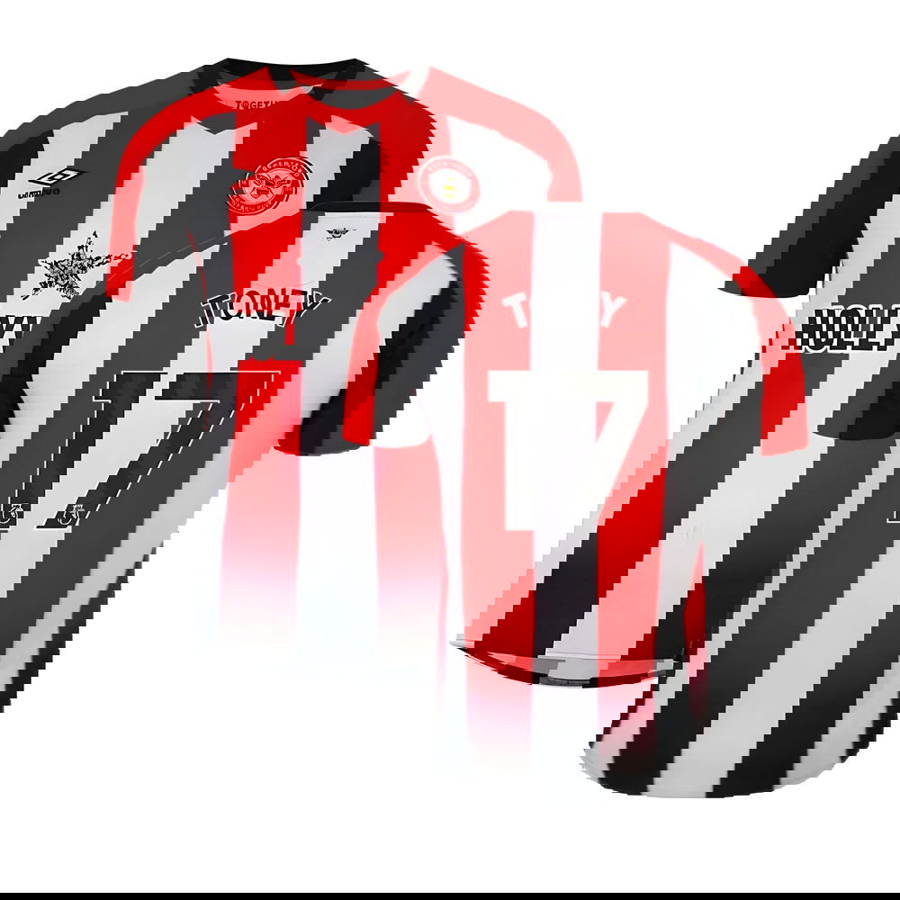 2023-2024 Brentford Home Shirt (Toney 17) 2023-2024 Brentford Home Shirt (Toney 17)