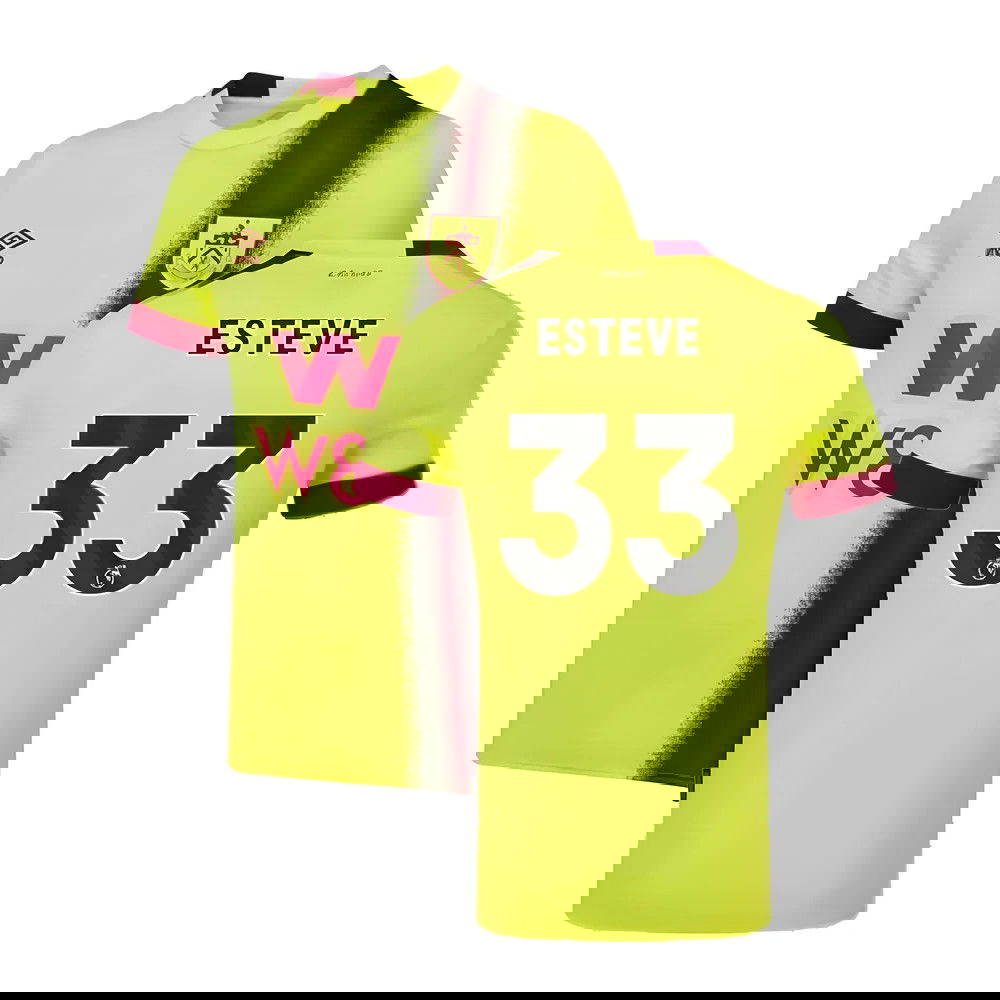 2023-2024 Burnley Away Shirt (Esteve 33) 2023-2024 Burnley Away Shirt (Esteve 33)