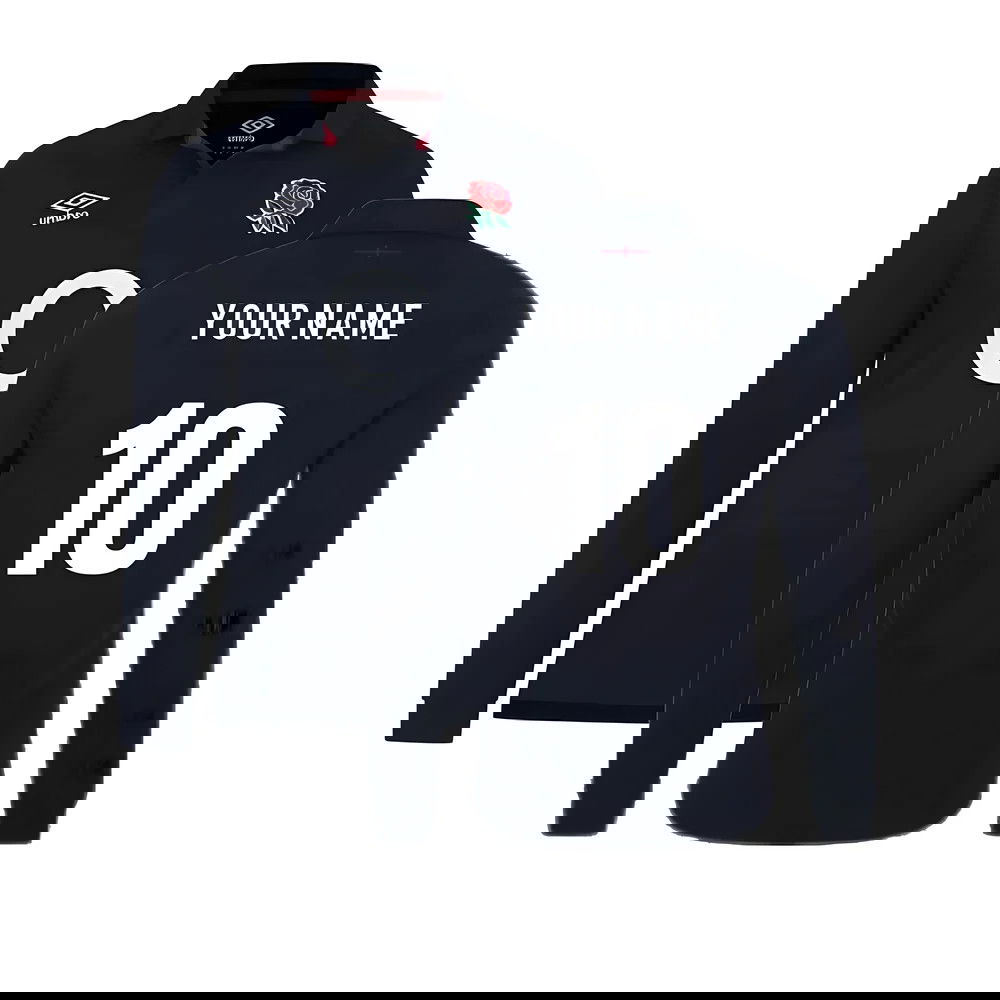 2023-2024 England Rugby Alternate LS Classic Shirt (Your Name) 2023-2024 England Rugby Alternate LS Classic Shirt (Your Name)