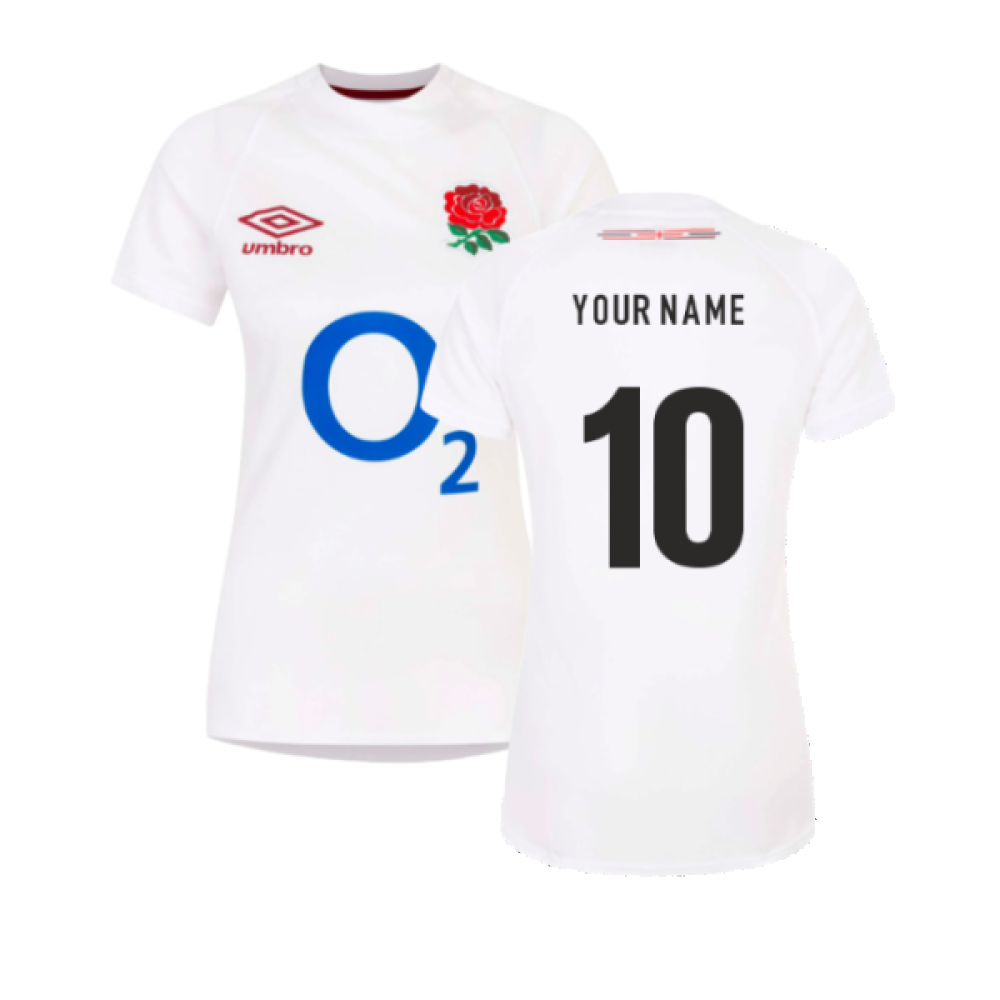 2023-2024 England Rugby Home Replica Shirt (Womens) (Your Name) 2023-2024 England Rugby Home Replica Shirt (Womens) (Your Name)