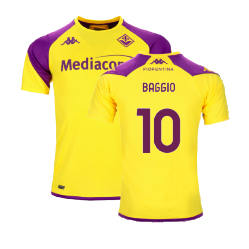 2023-2024 Fiorentina Training Shirt (Yellow) (Baggio 10) 2023-2024 Fiorentina Training Shirt (Yellow) (Baggio 10)