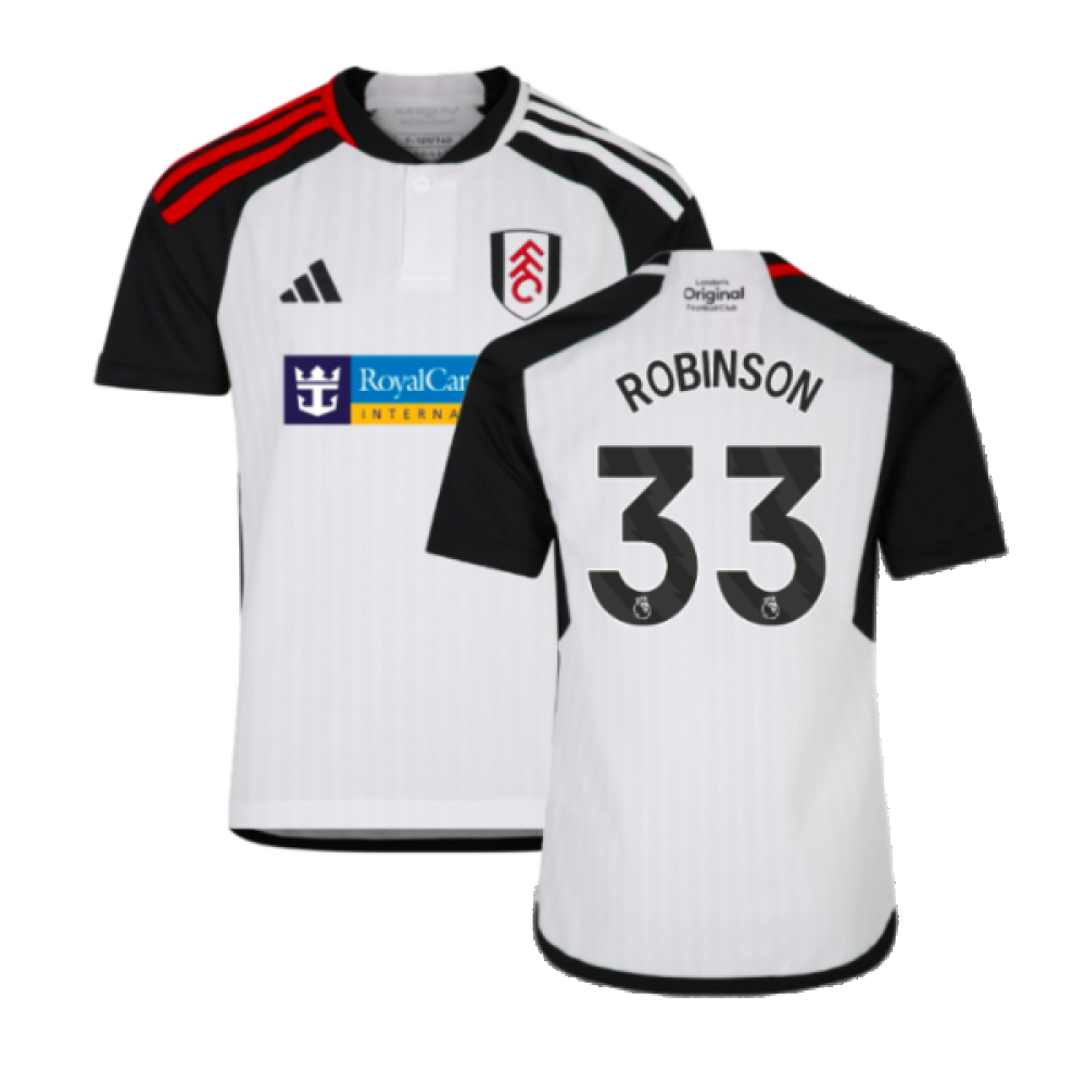 2023-2024 Fulham Home Shirt (Kids) (Robinson 33) 2023-2024 Fulham Home Shirt (Kids) (Robinson 33)
