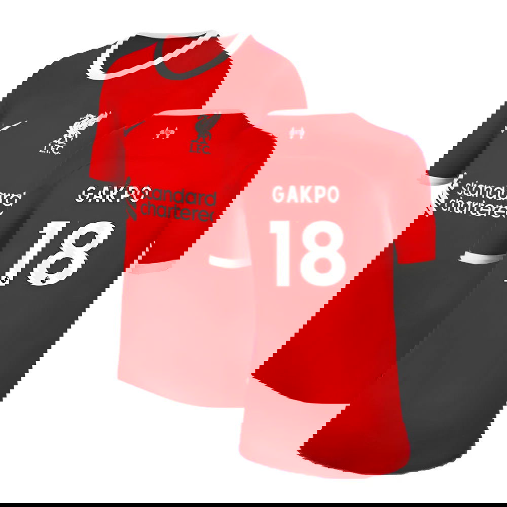 2023-2024 Liverpool Home Shirt (Kids) (Gakpo 18) 2023-2024 Liverpool Home Shirt (Kids) (Gakpo 18)
