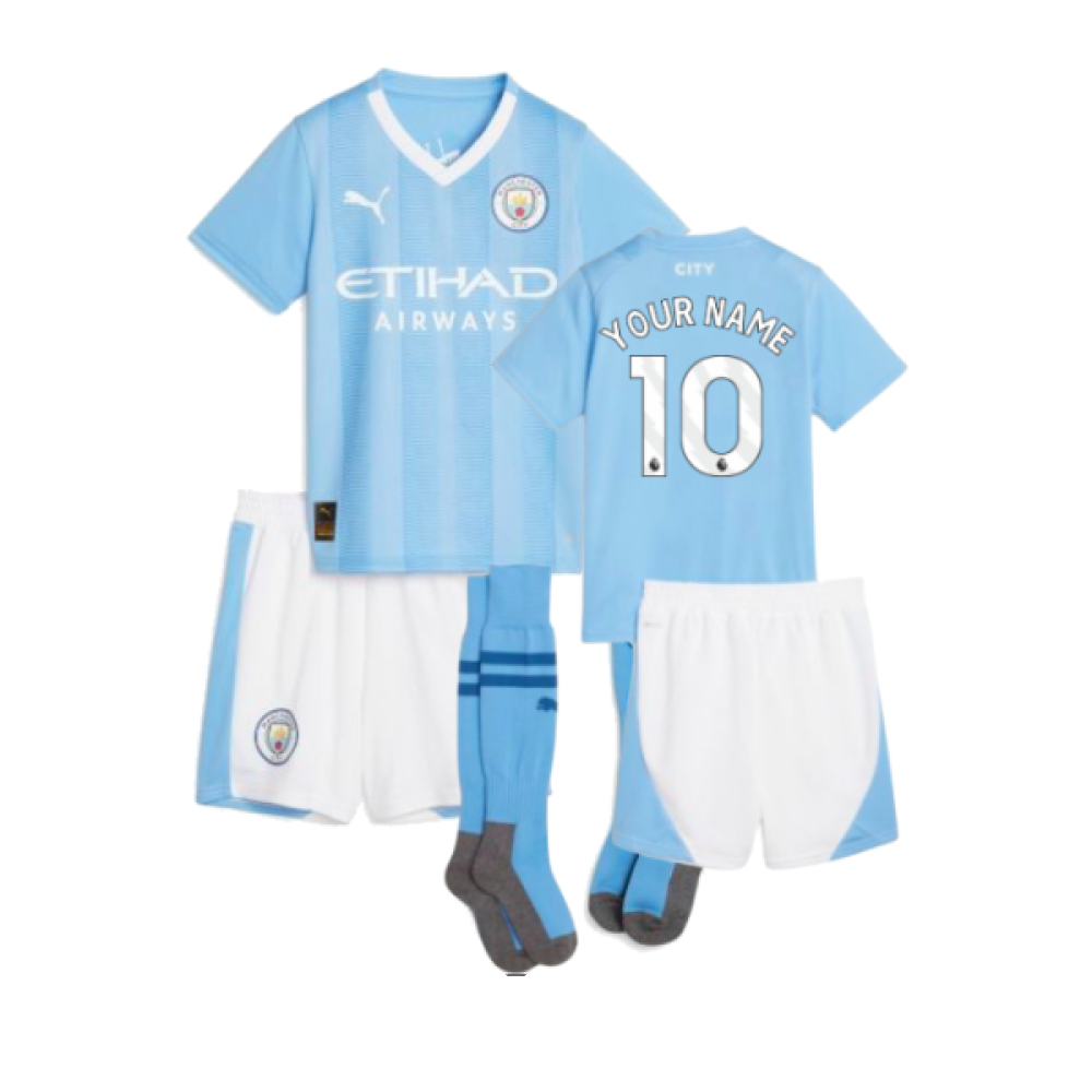 2023-2024 Man City Home Mini Kit (Your Name) 2023-2024 Man City Home Mini Kit (Your Name)