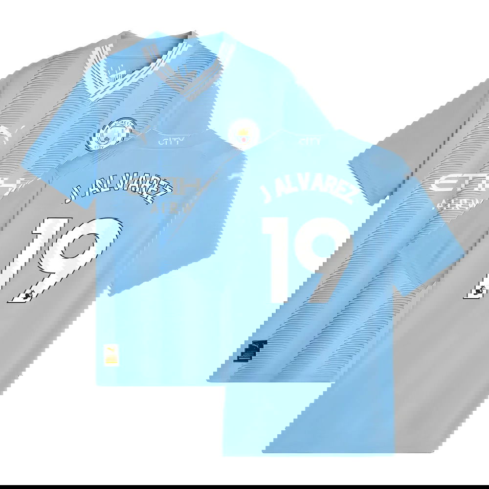 2023-2024 Man City Home Shirt (Kids) (J ALVAREZ 19) 2023-2024 Man City Home Shirt (Kids) (J ALVAREZ 19)