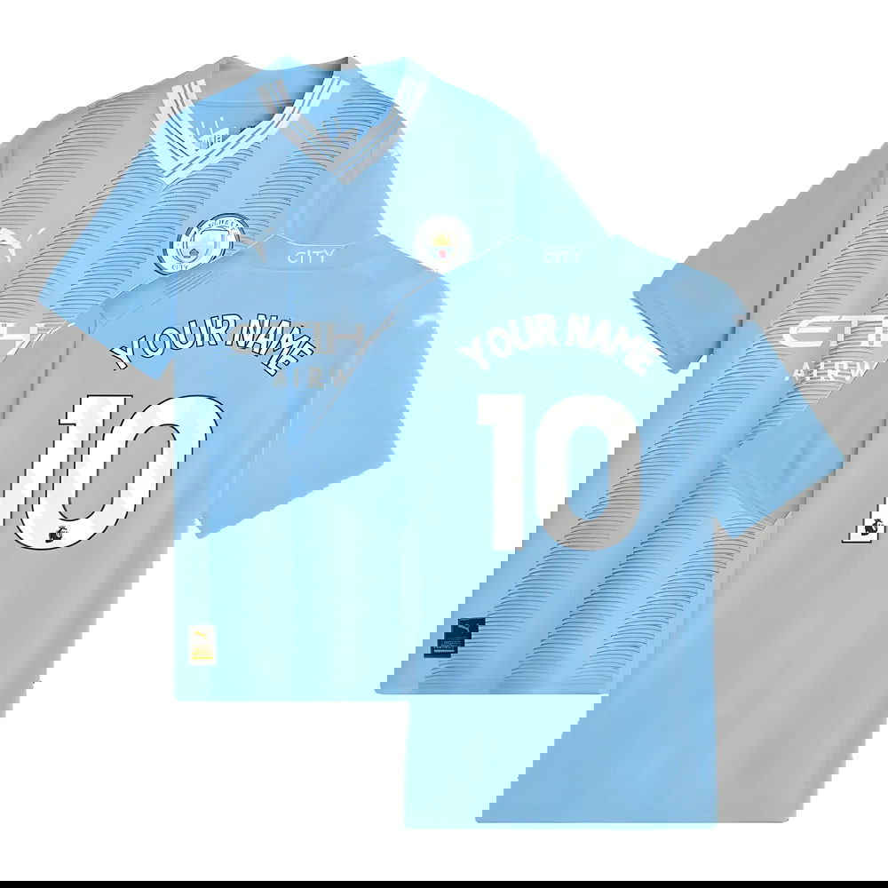 2023-2024 Man City Home Shirt (Kids) (Your Name) 2023-2024 Man City Home Shirt (Kids) (Your Name)