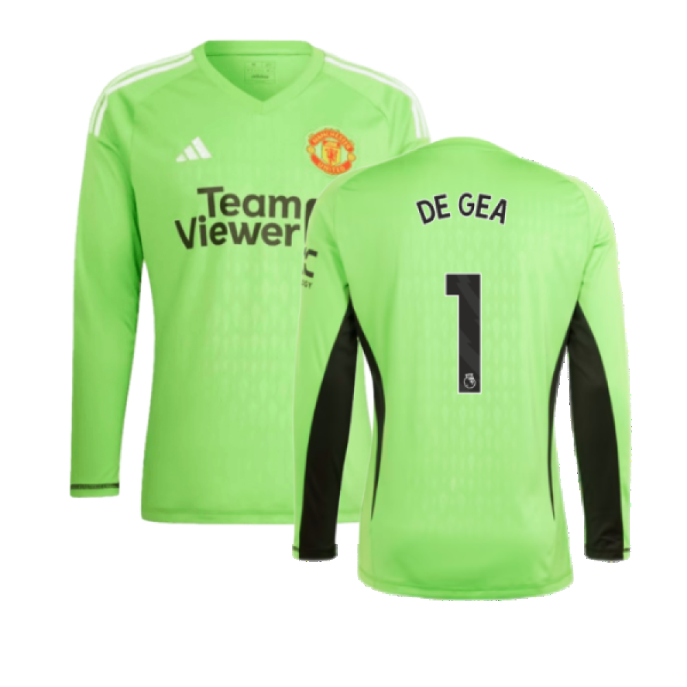 2023-2024 Man Utd Home Goalkeeper Shirt (Solar Green) (DE GEA 1) 2023-2024 Man Utd Home Goalkeeper Shirt (Solar Green) (DE GEA 1)