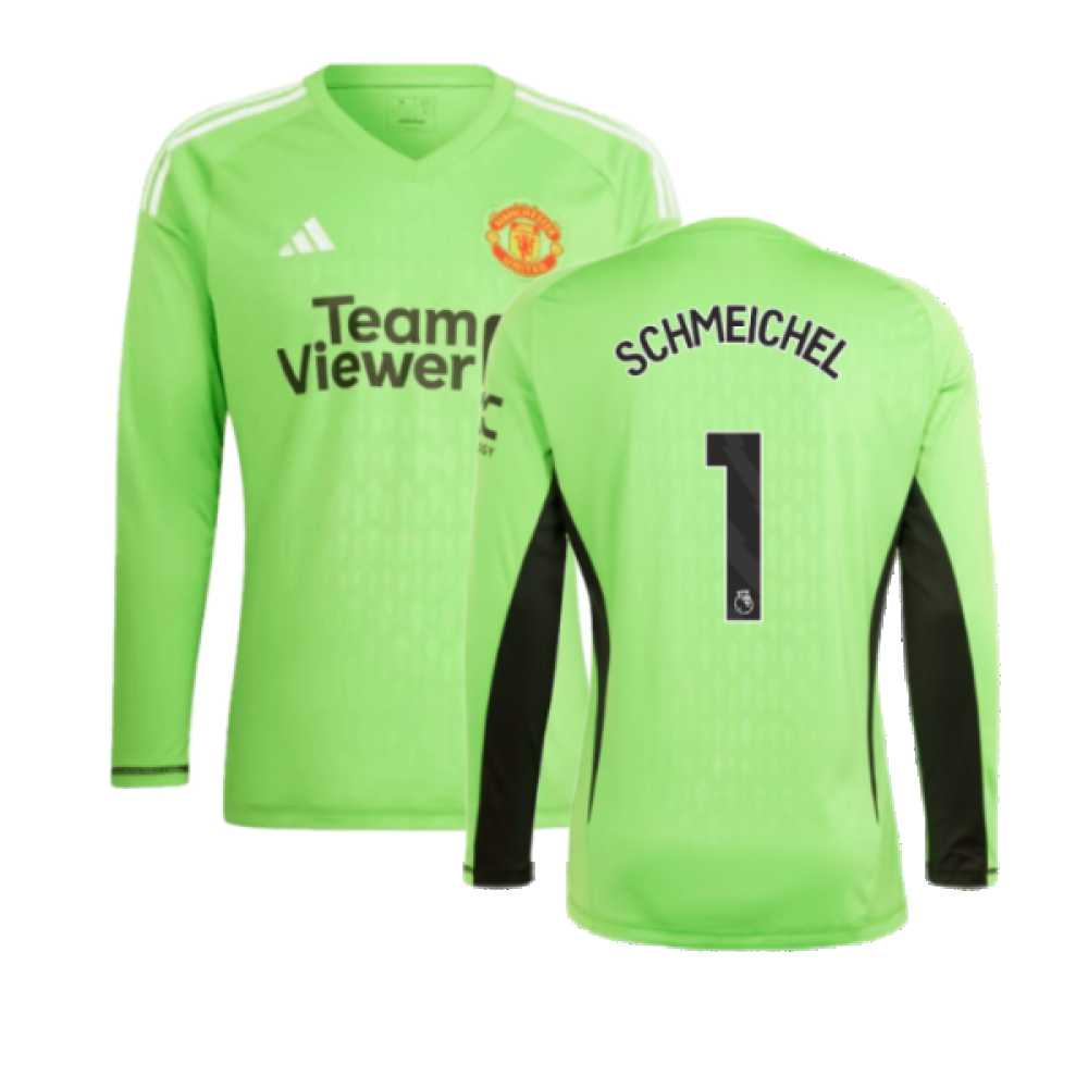 2023-2024 Man Utd Home Goalkeeper Shirt (Solar Green) (SCHMEICHEL 1) 2023-2024 Man Utd Home Goalkeeper Shirt (Solar Green) (SCHMEICHEL 1)
