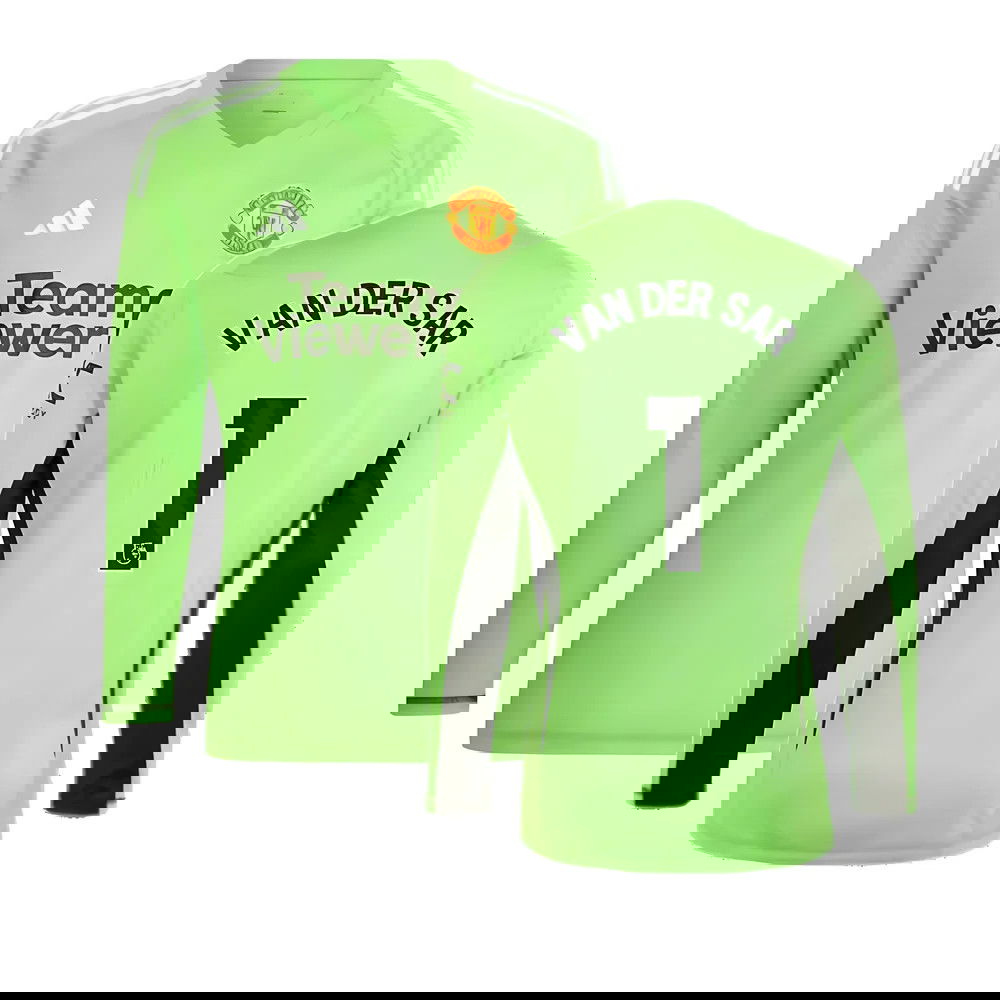 2023-2024 Man Utd Home Goalkeeper Shirt (Solar Green) (VAN DER SAR 1) 2023-2024 Man Utd Home Goalkeeper Shirt (Solar Green) (VAN DER SAR 1)