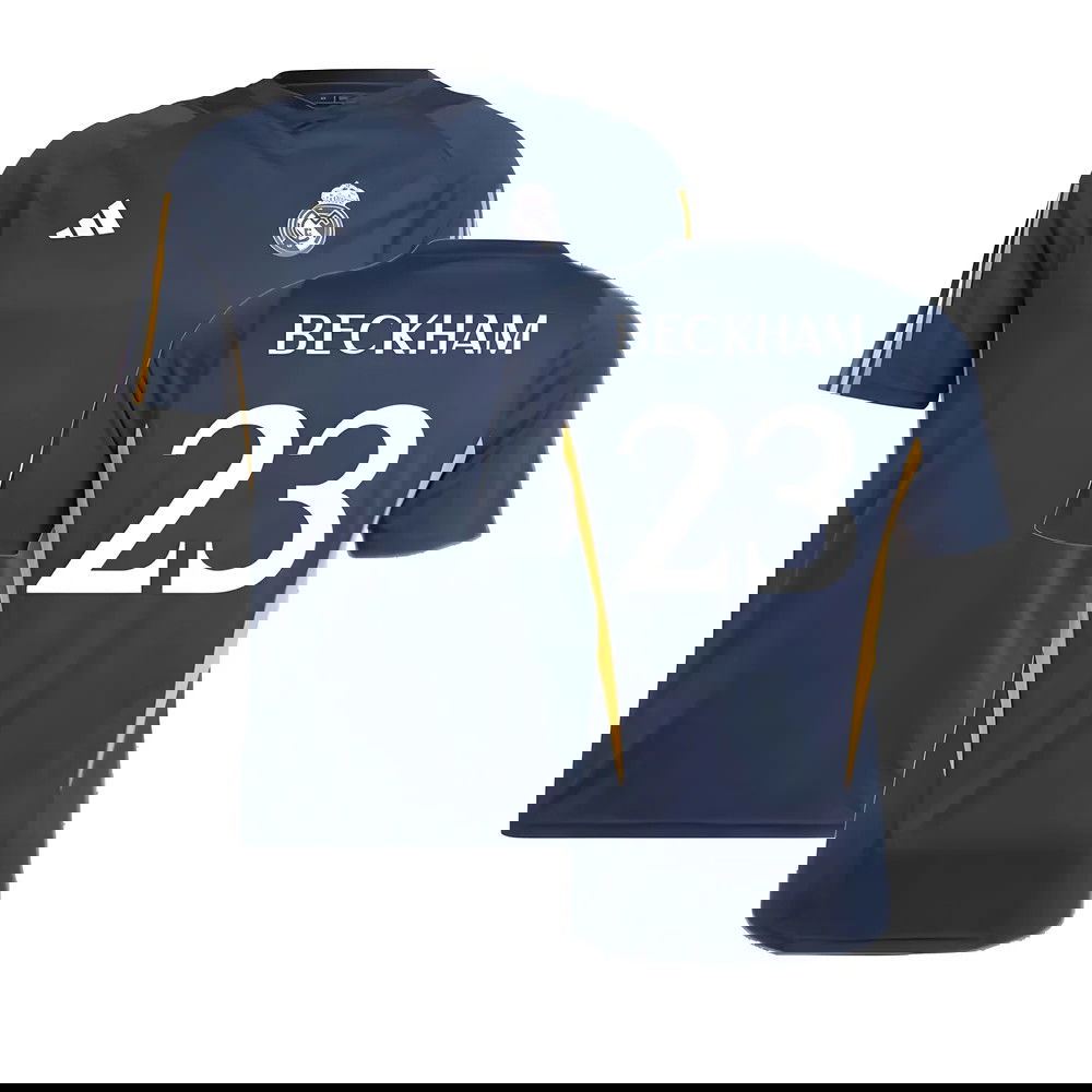 2023-2024 Real Madrid Training Shirt (Legend Ink) (Beckham 23) 2023-2024 Real Madrid Training Shirt (Legend Ink) (Beckham 23)