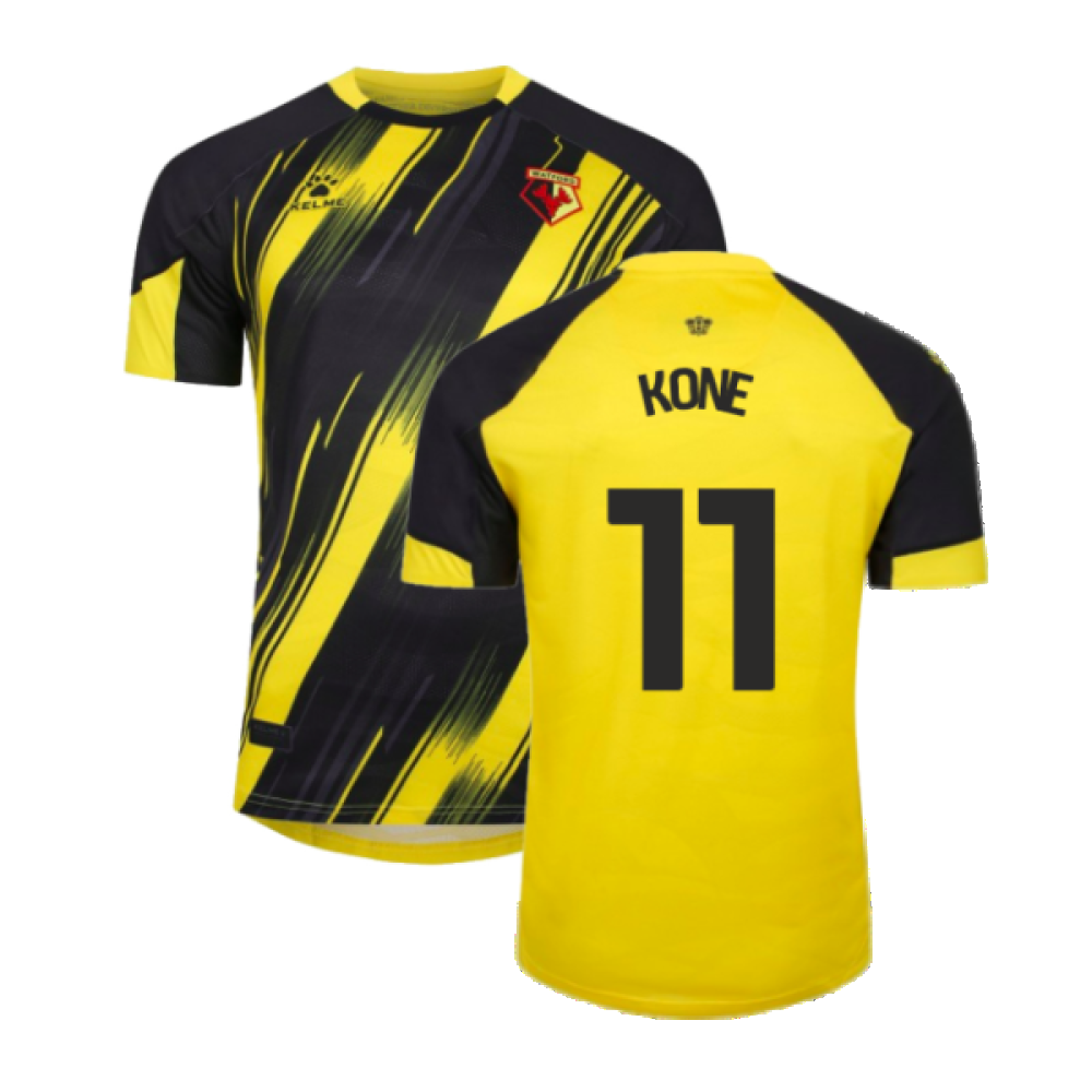 2023-2024 Watford Home Shirt (no sponsor) (Kone 11) 2023-2024 Watford Home Shirt (no sponsor) (Kone 11)
