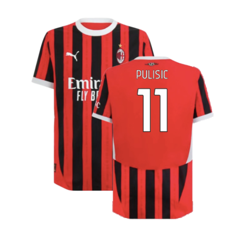 2024-2025 AC Milan Home Authentic Shirt (Pulisic 11) 2024-2025 AC Milan Home Authentic Shirt (Pulisic 11)