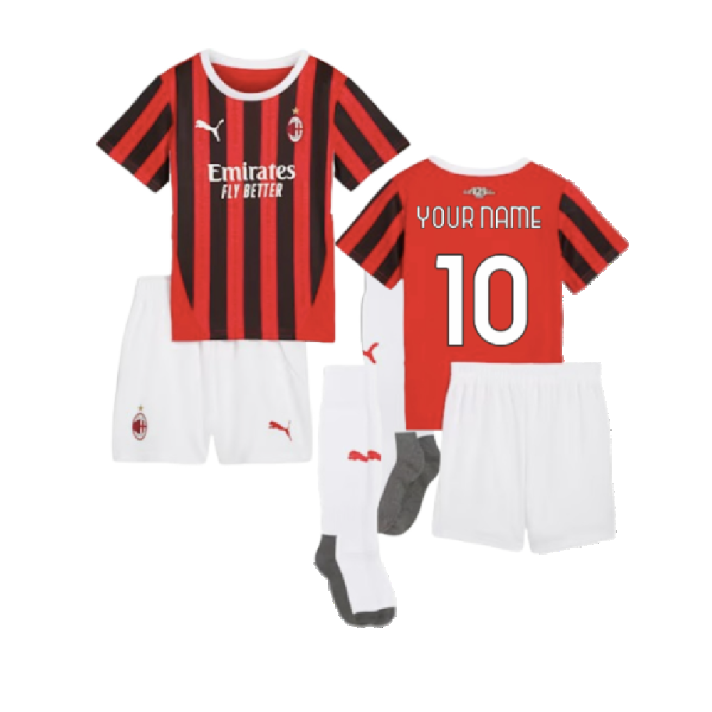 2024-2025 AC Milan Home Mini Kit (Your Name) 2024-2025 AC Milan Home Mini Kit (Your Name)