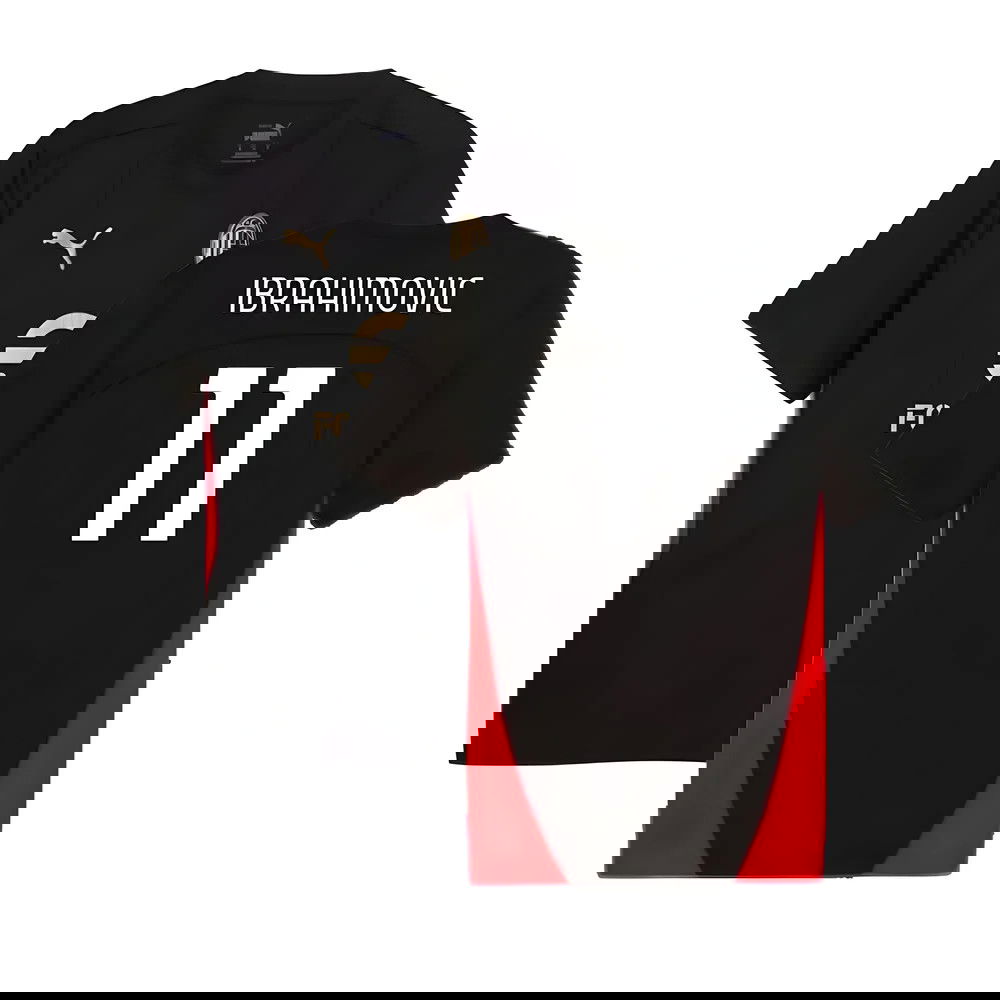 2024-2025 AC Milan Training Shirt (Black) (Ibrahimovic 11) 2024-2025 AC Milan Training Shirt (Black) (Ibrahimovic 11)