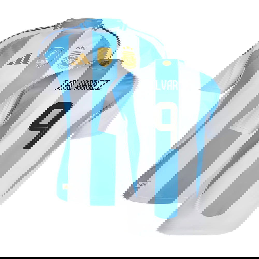 2024-2025 Argentina Authentic Home Shirt (J.ALVAREZ 9) 2024-2025 Argentina Authentic Home Shirt (J.ALVAREZ 9)