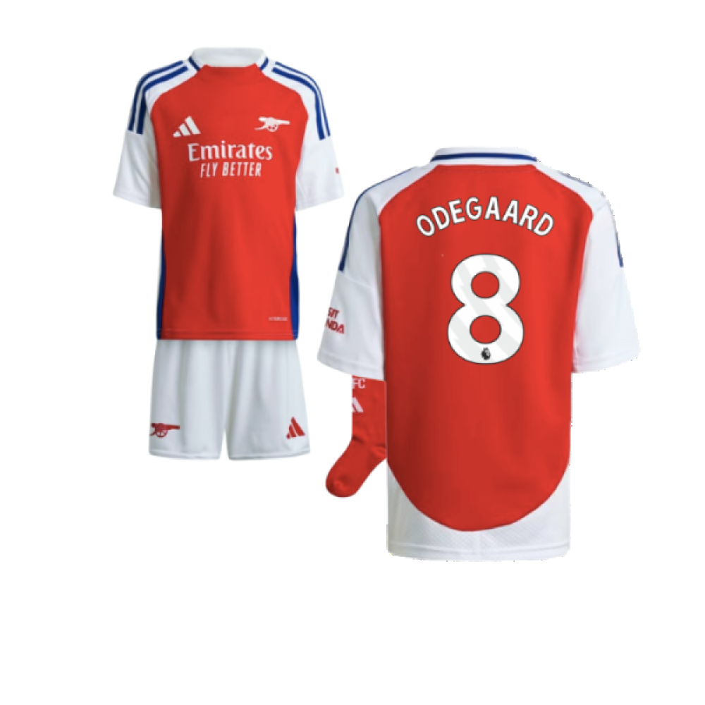 2024-2025 Arsenal Home Mini Kit (Odegaard 8) 2024-2025 Arsenal Home Mini Kit (Odegaard 8)