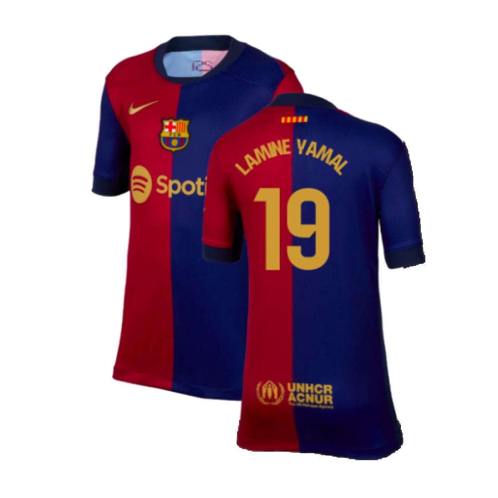2024-2025 Barcelona Home Shirt (Kids) (Lamine Yamal 19) 2024-2025 Barcelona Home Shirt (Kids) (Lamine Yamal 19)