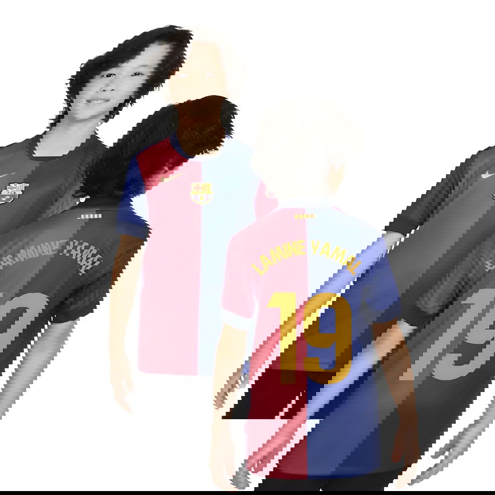 2024-2025 Barcelona Home Shirt (Sponsorless) - Kids (Lamine Yamal 19) 2024-2025 Barcelona Home Shirt (Sponsorless) - Kids (Lamine Yamal 19)