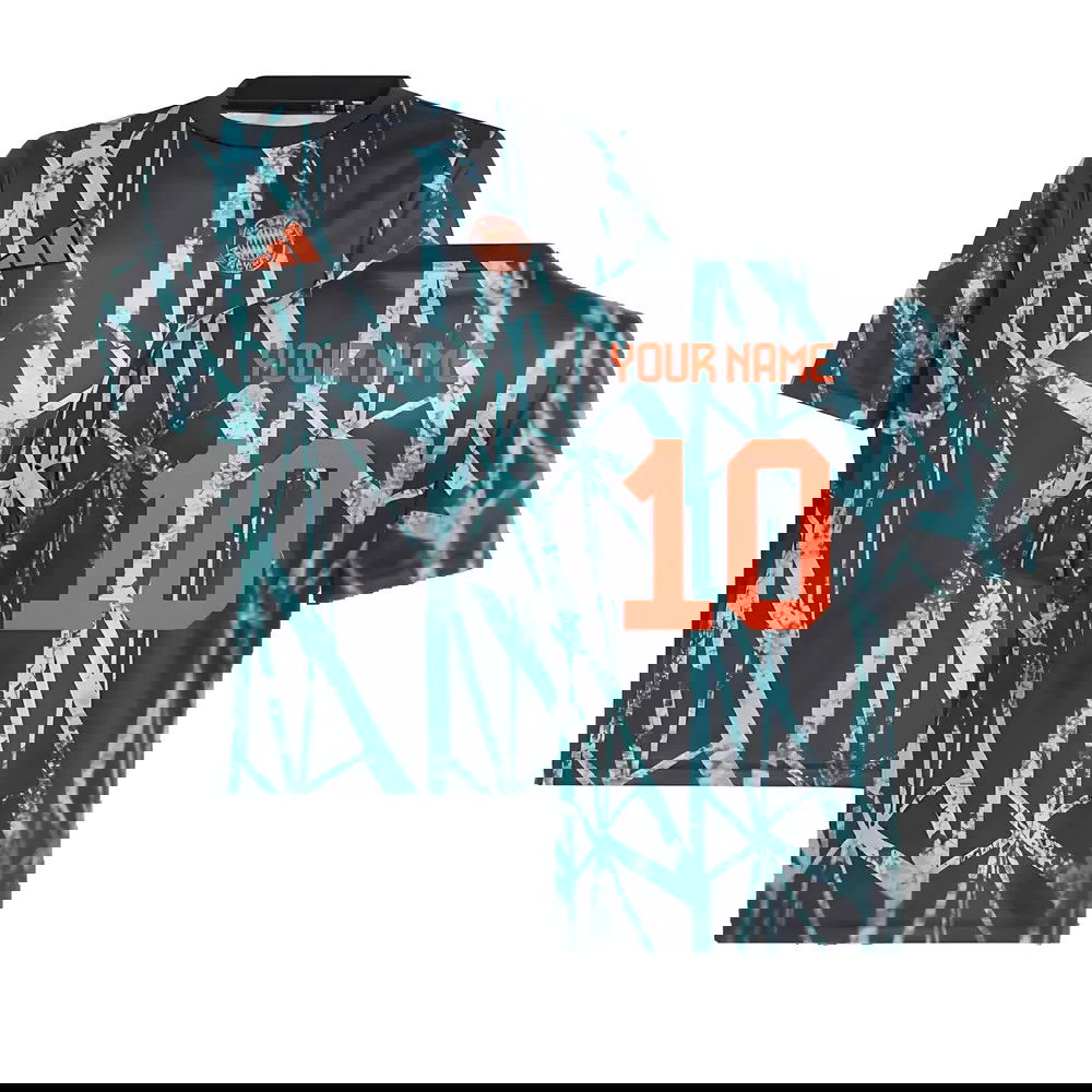 2024-2025 Bayern Munich Pre-Match Shirt (Black) - Kids (Your Name) 2024-2025 Bayern Munich Pre-Match Shirt (Black) - Kids (Your Name)