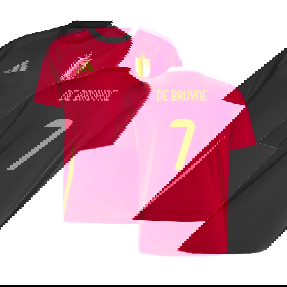 2024-2025 Belgium Home Fan Shirt (De Bruyne 7) 2024-2025 Belgium Home Fan Shirt (De Bruyne 7)