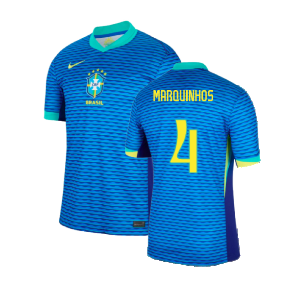 2024-2025 Brazil Away Shirt (Marquinhos 4) 2024-2025 Brazil Away Shirt (Marquinhos 4)