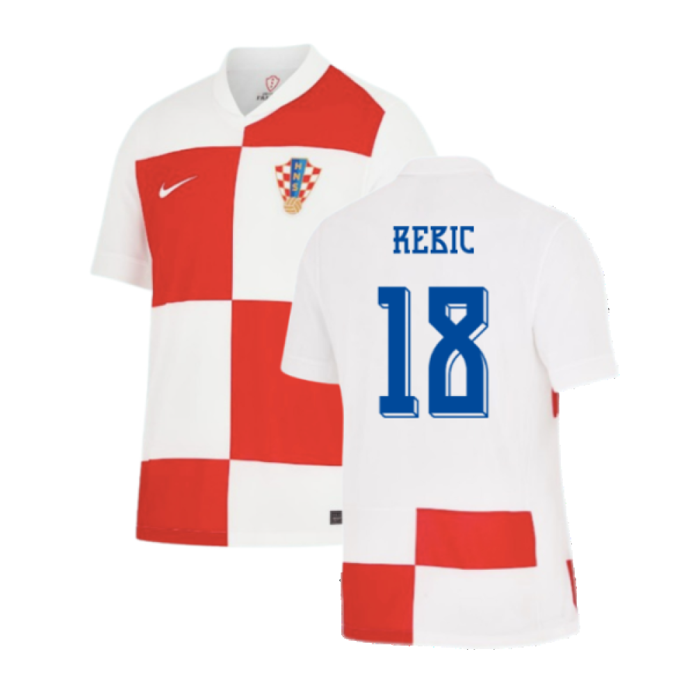2024-2025 Croatia Home Shirt (Rebic 18) 2024-2025 Croatia Home Shirt (Rebic 18)