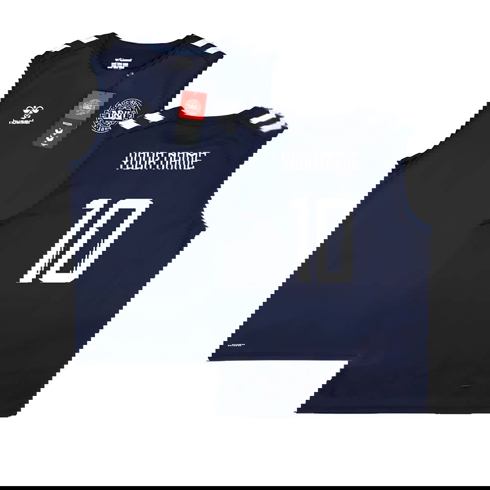 2024-2025 Denmark Sleeveless Training Jersey (Marine) (Your Name) 2024-2025 Denmark Sleeveless Training Jersey (Marine) (Your Name)