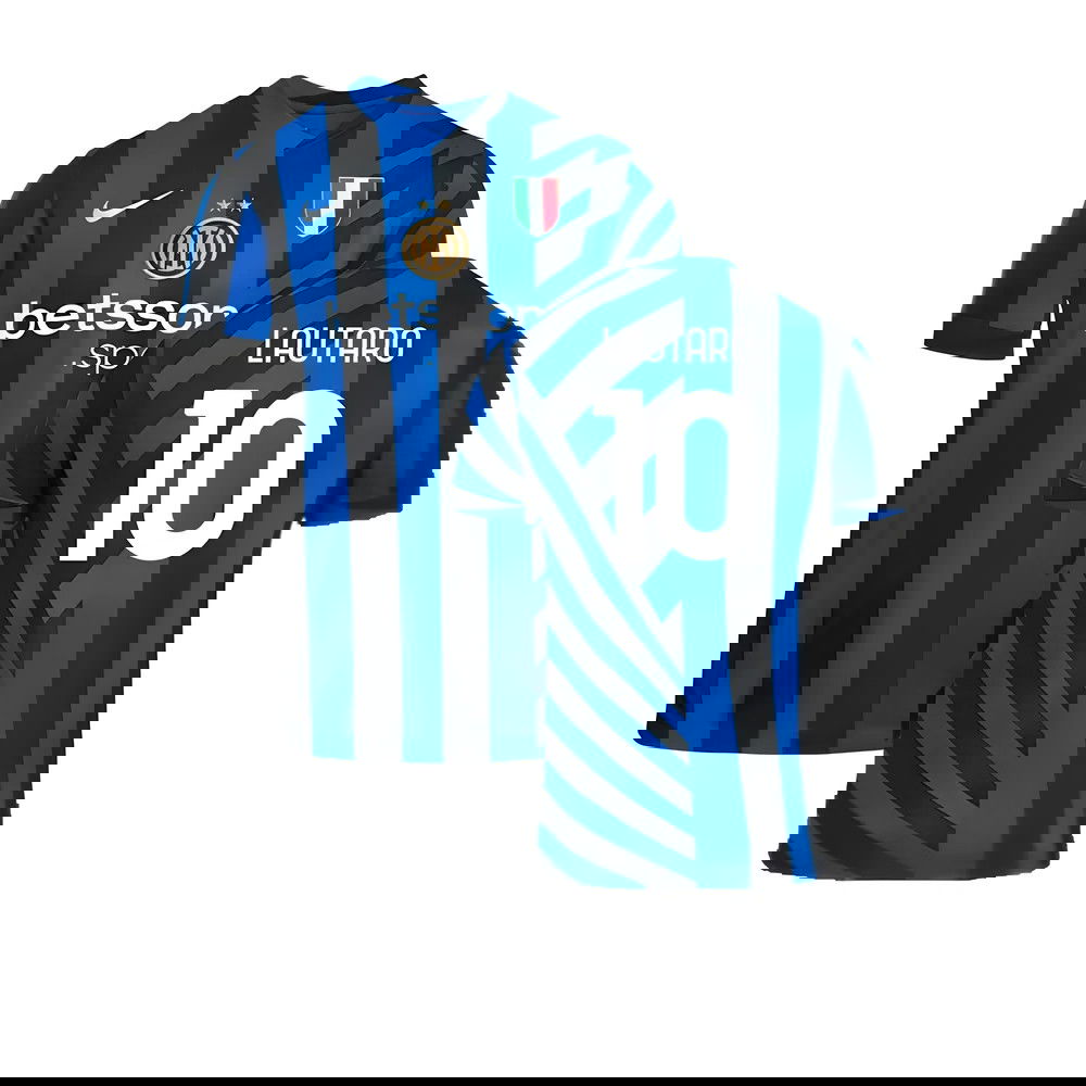 2024-2025 Inter Milan Home Shirt (Lautaro 10) 2024-2025 Inter Milan Home Shirt (Lautaro 10)