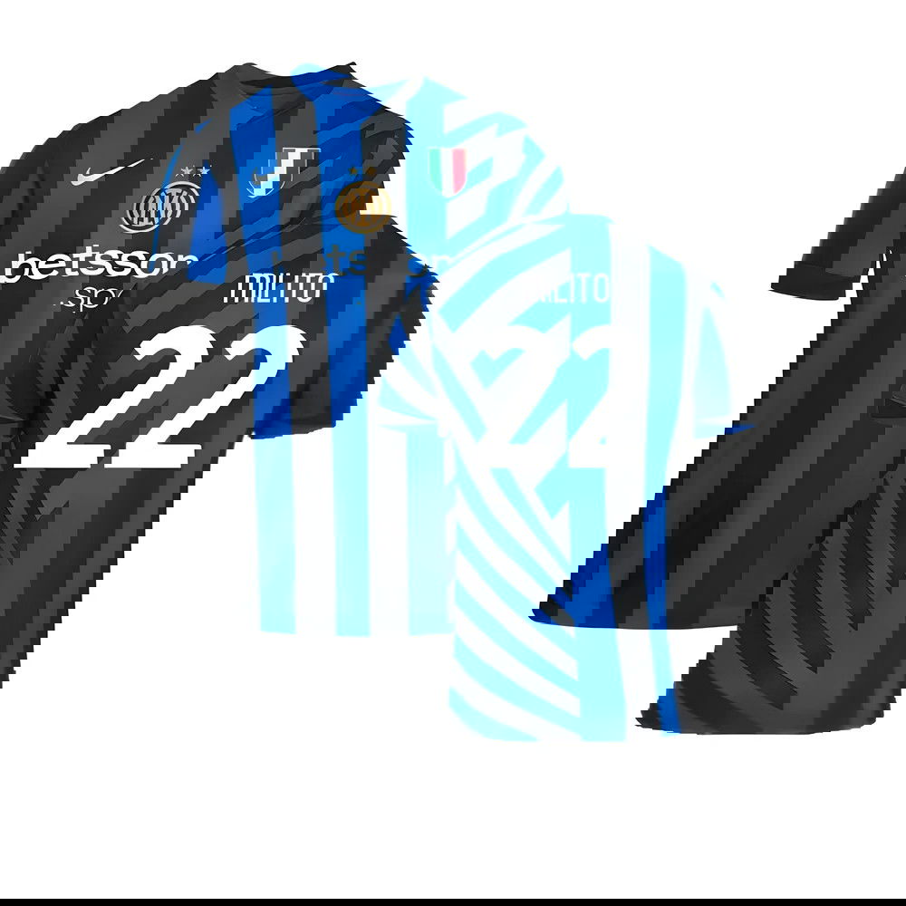 2024-2025 Inter Milan Home Shirt (Milito 22) 2024-2025 Inter Milan Home Shirt (Milito 22)