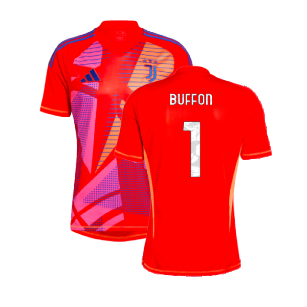 2024-2025 Juventus Home Goalkeeper Shirt (Red) (Buffon 1) 2024-2025 Juventus Home Goalkeeper Shirt (Red) (Buffon 1)