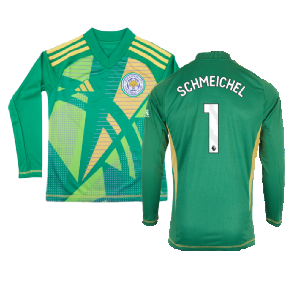 2024-2025 Leicester City Home Goalkeeper Shirt (Green) - Kids (Schmeichel 1) 2024-2025 Leicester City Home Goalkeeper Shirt (Green) - Kids (Schmeichel 1)